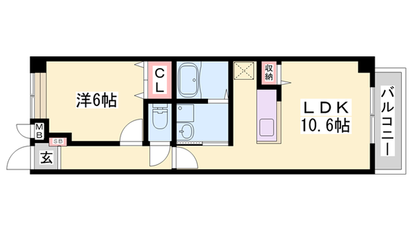 藤江駅 徒歩2分 2階の物件間取画像